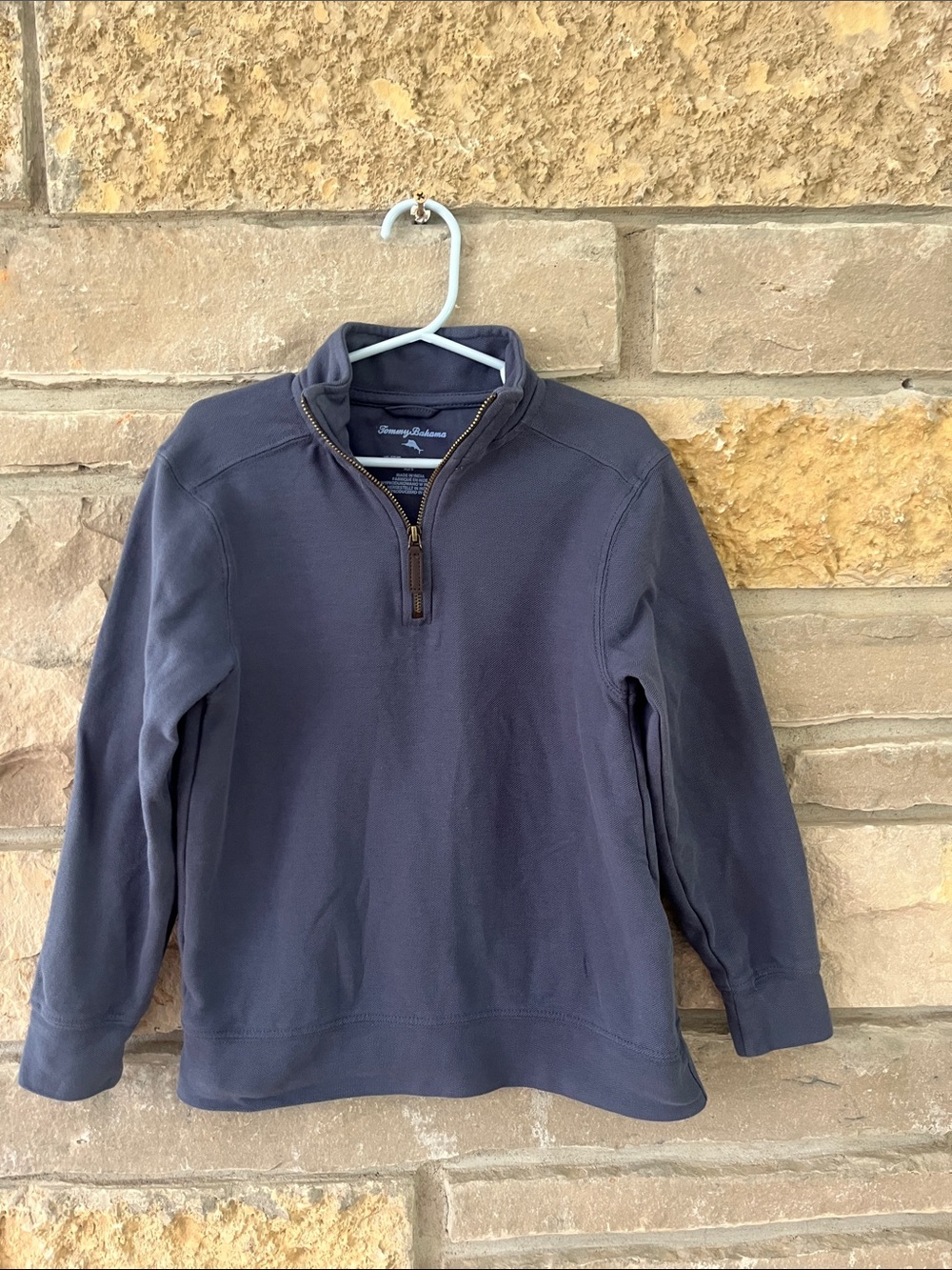 Tommy Bahama Gray 3/4 Zip Pullover Size Small (5/6)